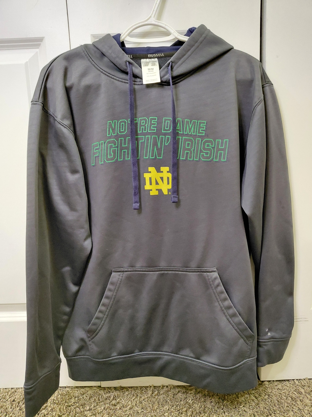 Russell Athletic Notre Dame Fightin' Irish Gray Pullover Hoodie
